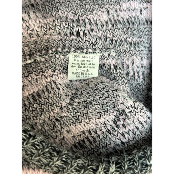 VTG 80s Adele Knit Sweater Retro Geometric Artsy Abstract Pink Gray Made In USA - Picture 8 of 8